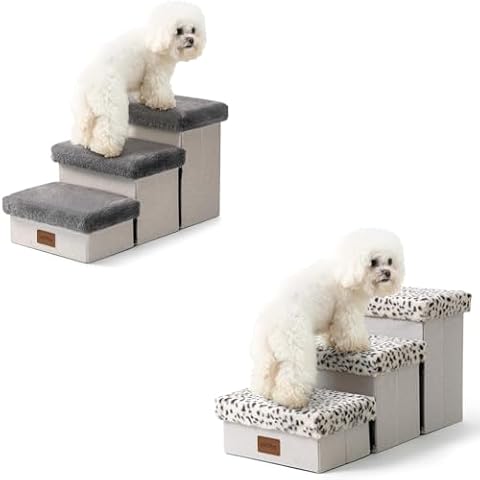 Cozy Kiss Foldable Dog Stairs Step Ramp Cover