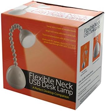 Flexible Neck USB Desk Lamp in White