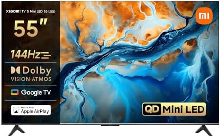 XIAOMI TV S Mini 55", Diseño sin Bordes, Google TV, QD-Mini LED, ...