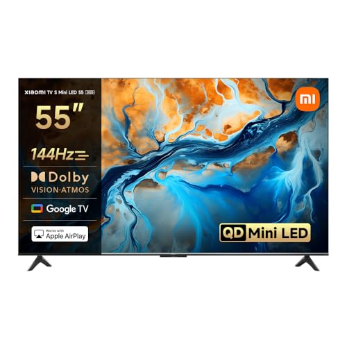 Xiaomi TV S Mini LED 55, QLED, 55 inch, Dolby Vision, Atmos144Hz, 1200 nits