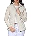 Sublevel Damen leichte Steppjacke mit Kapuze Übergangsjacke sportlich Outdoor und Alltag LSL-548 Nude Beige M