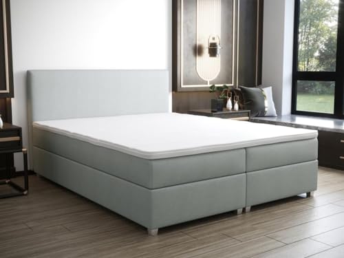 Vente-unique-Set completo boxspring Testata + Rete a doghe + Materasso