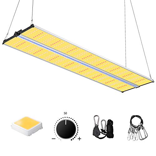 Grow Light, SAYHON Led Grow Lights for Indoor Plants with Supplemental Bar, Newest SH4000 Full Spectrum Plant Grow Light, 5x5 ft Coverage Dimmable Grow Lights Veg and Bloom Hydroponic Growing Lamps