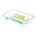 InterDesign Rain Bathroom Storage Drawer Organizer for Dental Supplies, Clear