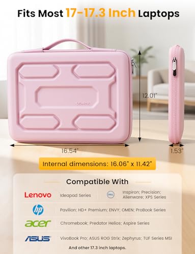 Housse ordinateur portable 17.3 antichoc DOMISO avec pochette - 7