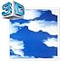 Produktbild ENERGMiX LED Panel 62x62 3D-SKY Einbauleucte Deckenleuchte Slim Panel 3D Effekt blauen Himmels mit weißen Wolken