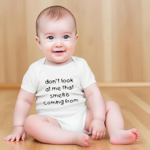 Rocksir Funny Slogan Super Soft Cotton Comfy Baby Short Sleeve Bodysuit3