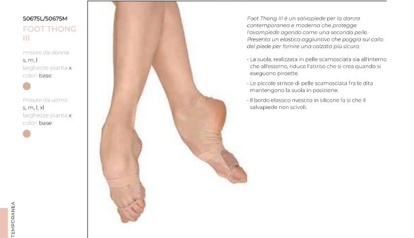 Bloch Foot Thong III – Salvapiede Invisibile Per Danza Moderna E Ballo, Morbido E Sicuro (Taglia Unica)