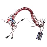 KICHOUSE リモコンカーライト カー用交換ランプ 高輝 適用おもちゃ車両模型 照明アクセサリー 自由にコント可能