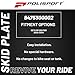 Polisport Motocross Motorcycles (MX) Fortress Skid Plate for Beta RR 250/300 (2020-2024) Dirt Bikes - OEM Quality, Flexible, Durable & Perfect Fit - Red