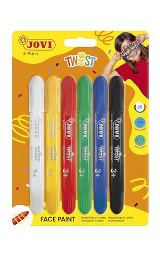 Jovi Twist Face Paint Sticks de Maquillage 6 Couleurs Assorties (191)