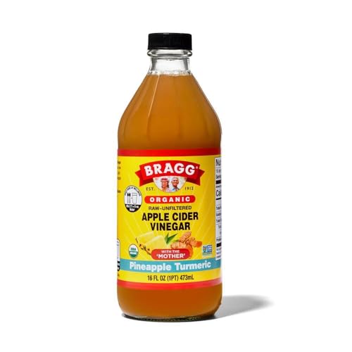 BRAGG LIVE FOODS Organic Pineapple Turmeric Apple Cider Vinegar, 16 FZ
