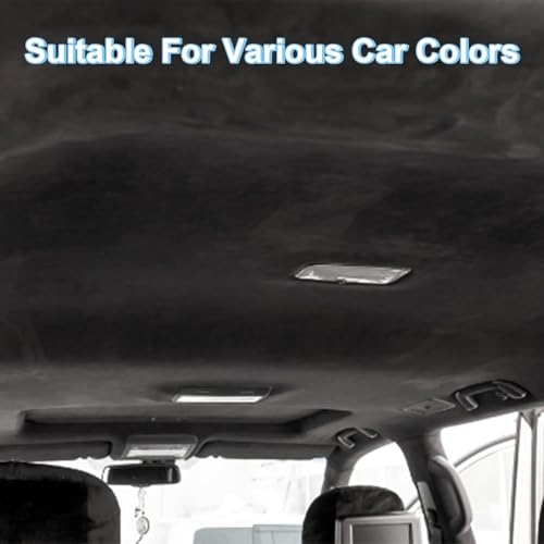 Tissu ciel de toit aspect daim premium pour restauration haute finition de garniture auto - 2
