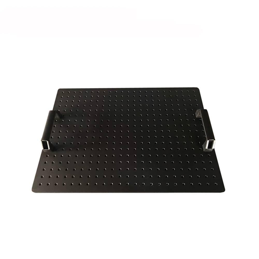 Generic High accuracy 200x200x13mm 200mm Optical Flat Optical Breadboard Optical Plate Black Anodized Aluminum M6 Tapped Mounting Holes