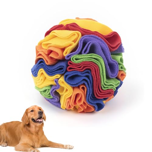 KINGGOO Schnüffelball für Hunde, Intelligenzspielzeug, Interaktives Spielzeug für Langeweile, für Kleine und Mittelgroße Hunde, Langsames Füttern, 20cm