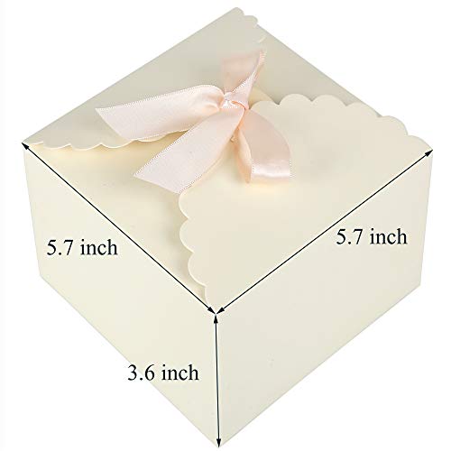 Chilly Gift Boxes, Set Of 12 Decorative Treats Boxes, Cake, Cookies, Goodies, Candy And Handmade Bath Bombs Shower Soaps Gift Boxes For Christmas, Birthdays, Holidays, Weddings (Solid Color) #TOP6