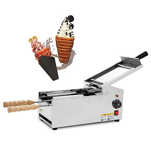 GTHTUHFD Máquina para Hacer Helados Y Pan, Horno Eléctrico De Alta Temperatura con 2 Rodillos, Máquina Eléctrica para Hacer Cake Pops, Máquina para Hacer Donas, Máquina para XEMBJ17506