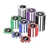 【Conception humaine】 - Nos jetons de poker proposent 5 couleurs différentes pour s'adapter à différentes valeurs, répondant ainsi à vos besoins. Nous offrons un service client excellent. Si vous avez des questions, n'hésitez pas à nous contacter.