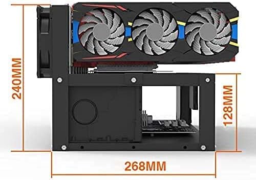 8GPUマイニングリグフレーム、スチールオープン PCパーツ 長尾製作所 6