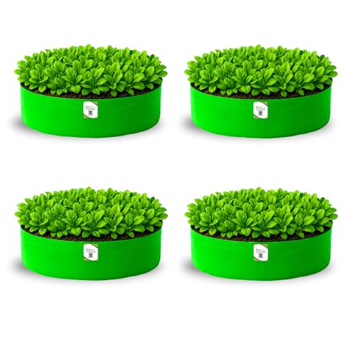 ORGANIC BAZAR 24x6 Grow Bag for Leafy Vegetables, Premium HDPE 26...