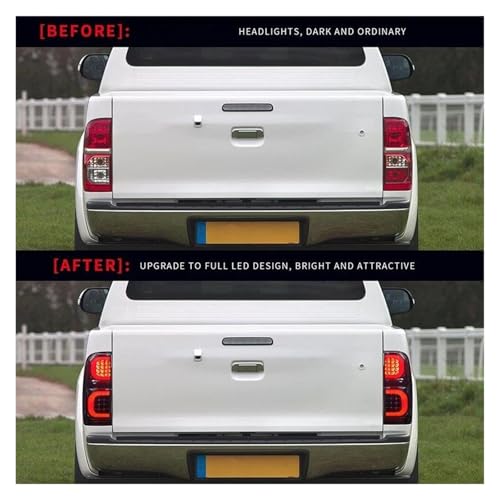Feux stop LED Hilux Vigo clignotants ambre haute visibilité pour remplacement arrière - 4