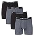 Hanes Ultimate Men's Total Support Pouch Boxer Brief, Black/Grey, X Large