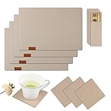 PROTECT TABLE: Dieses Tischset schützt Ihren Tisch vor Flecken, Flecken und Beschädigungen durch Teller oder Besteck. Beste Wahl für Ihr Zuhause.