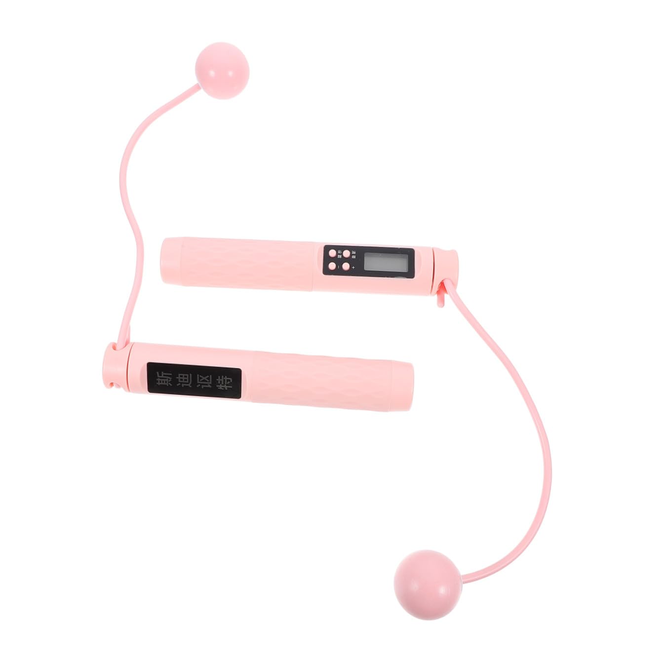 Toyvian Saltar la Cuerda para Contar inteligentemente Cable cordón Grueso Salto a la comba Cuerda de Salto de Fitness para Mujeres. Cuerda de Saltar con Peso para Mujeres AbS Rosa