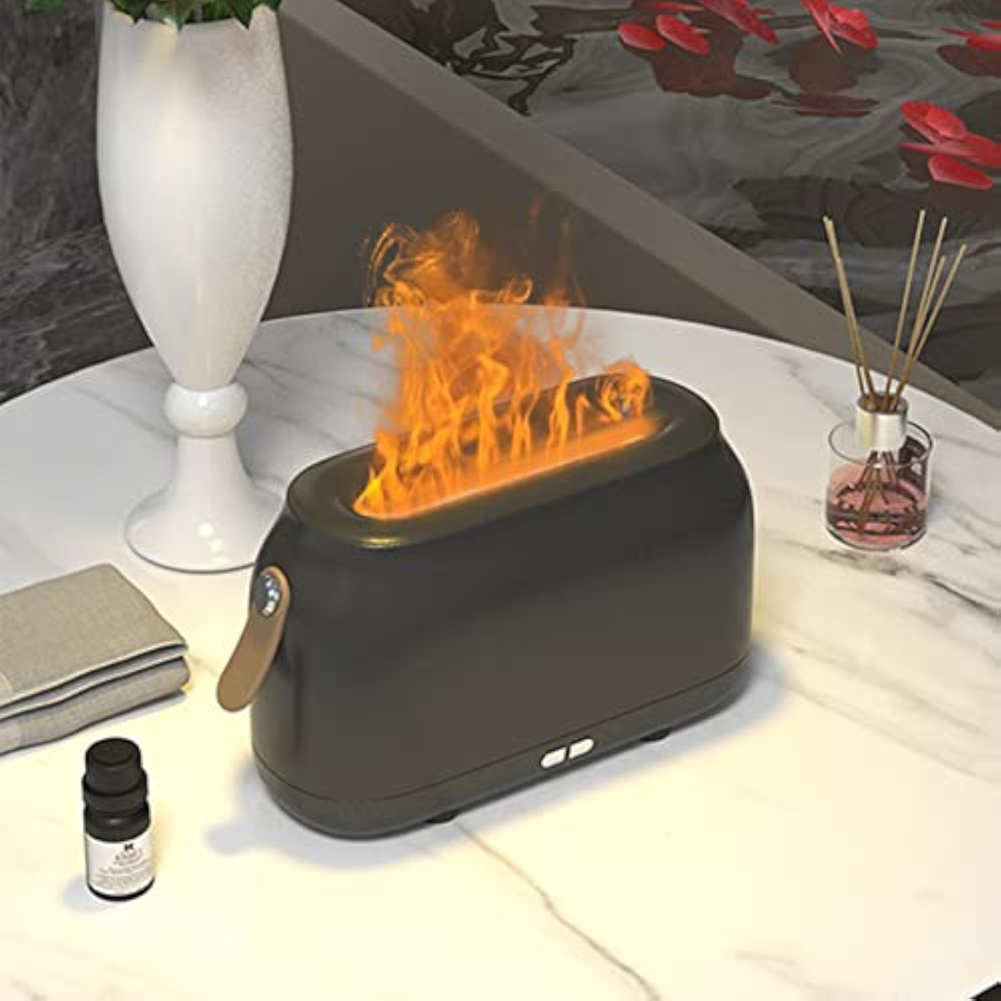 Ubersweet Aroma Humidifier, Flame Diffuser Large Capacity Ultrasonic
