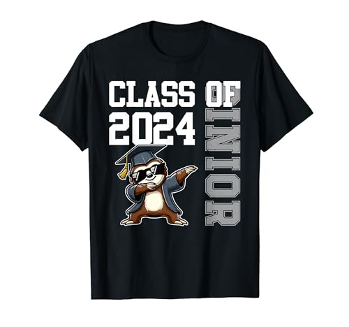 Cute Sloth Dabbing Graduation Class of 2024 Senior Graduate T-Shirt