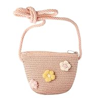 CWPFVQA 1 Stück Mini-Webtasche, Mädchentasche, Kinder-Umhängetasche, Umhängetasche, Strandtasche, Aufbewahrungstasche, Geeignet Für Den Täglichen Gebrauch, Reisen Und Outdoor-Aktivitäten