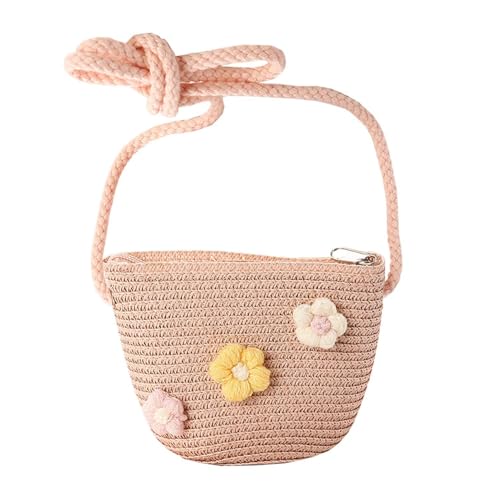 1 Pièce Mini Sac Tissé, Sac pour Filles, Sac À Bandoulière pour Enfants, Sac À Bandoulière, Sac De Plage, Sac De Rangement, Adapté À Un Usage...