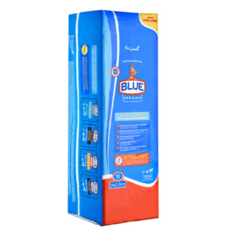 Tapete Higiênico Blue Premium 82cmX60cm para Cães - Pacote com 30 unidades