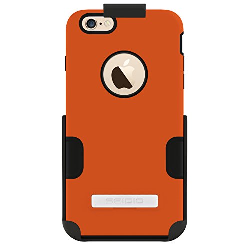 Seidio Dilex Case With Metal Kickstand And Holster Combo For Use With Apple Iphone 6 Plus - Combo Pack - Retail Packaging - Orange #TOP26