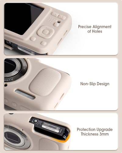 Funda Silicona para Cámara KODAK PIXPRO FZ55 Beige miniatura 2
