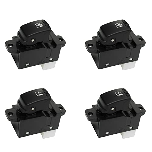 Interrupteur de vitre électrique pour bouton poussoir passager 93580-3D000 lot de 4 pièces