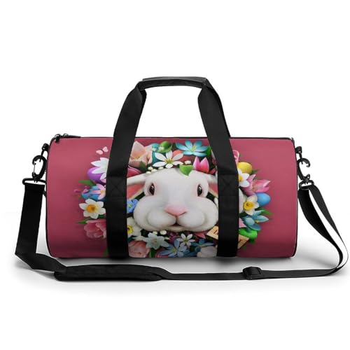 Sac de sport gym Lapin Rouge compact 45x23x23cm idéal voyage