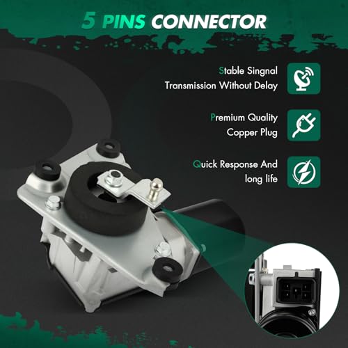 Image of SCITOO Front Wiper Motor with Control Module Replacement for 1994-2005 for Chevrolet for Astro,1994-2005 for GMC for Safari Wiper Motor 22121186 5 Pins | Direct fit for 1994-2005 For Chevrolet For Astro|Replaces OE 22121186|5 Pins|Fit for Front Wiper Motor With Control Module