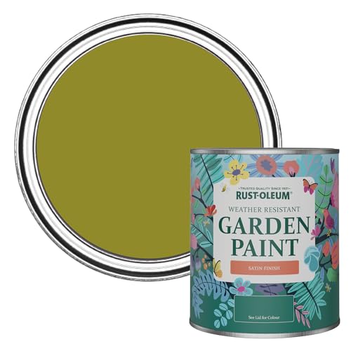 Rust-Oleum Green Mould-Resistant Garden Paint in Satin Finish - Pickled Olive 750ml
