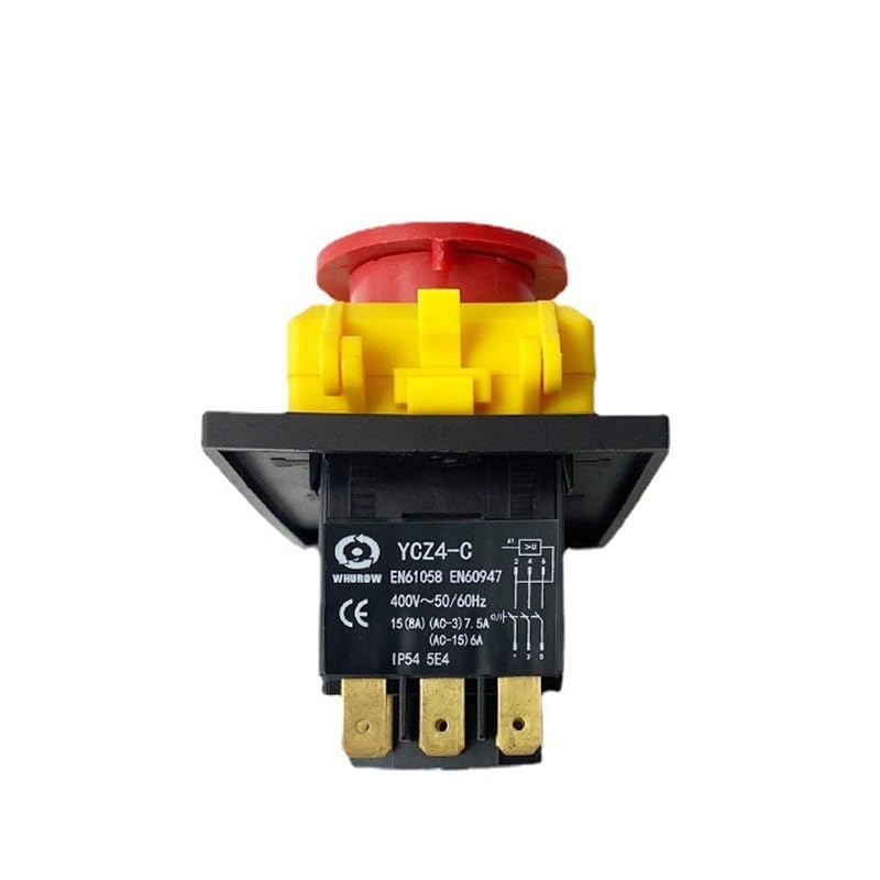 Interruptor electromagnético 400V 7 pines giratorio impermeable YCZ4-C 3