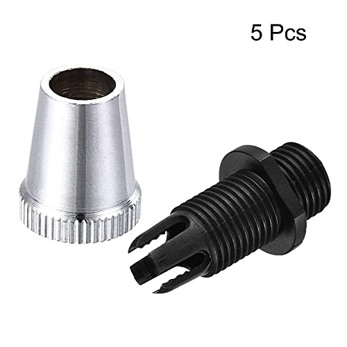 Uxcell A21032400UX0135 Cable Glands Strain Relief Cord Connector Grips Metal Chrome 5Pcs For Wiring Hanging Light Ceiling Pendant Lamp thumb #3