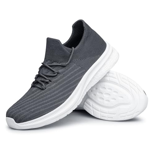 Image of vibdiv Men's Lightweight Sneakers Breathable Casual Walking Shoes Comfortable for Daily Work Gym Travel