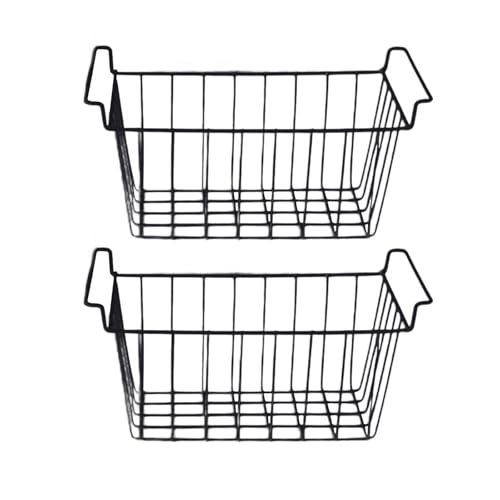 bnf 2Pcs Freezer Basket Deep Refrigerator Basket for Kitchen Dormitory Farmhouse 44.5cmx24.5cmx20cm|Home & Garden|Home & Garden|Home & Garden|2X Freezer Basket Deal