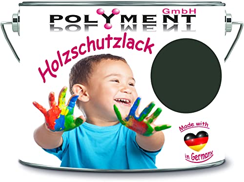 5 Liter Holzschutzlack Holzlack Holzlasur wetterbeständiger Langzeitschutz Wetterschutzfarbe Holzschutzfarbe (RAL 6009 Tannengrün)
