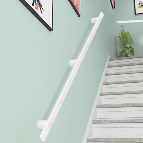 Rampe d'escalier antidérapante en fer contre les risques de chute : garde-corps mural de maison