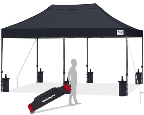 Image of ABCCANOPY Patio Pop Up Canopy Tent 8x16 Commercial-Series (Black)