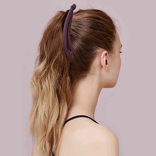 7Pcs Banana Hair Clips For Women Thick Hair,Strong Holder 4.5" Large Ponytail Matte Cute Banana Clip Hairs,No Slip Girl Ladies Fashionable Beauty Clamp Clasp Clip #TOP6