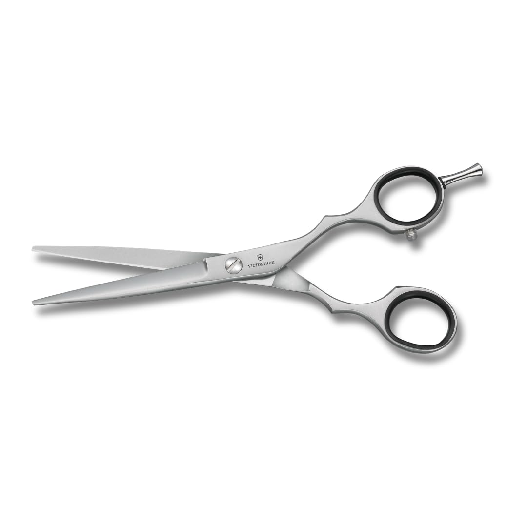 Victorinox Coiffeurschere 15 cm Extra Scharf Rostfreie Stahlklingen mit Fingerstütze Silber