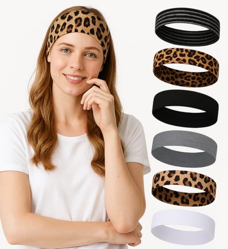 6 Stück Haarband Damen Sommer, Stirnband Damen Sport Antirutsch, Schweiß Headband Hairband zum Laufen für Laufen, Fitness, Yoga, Fitnessstudio, Fitnessstudio 6 Stück Haarband Damen Sommer, Stirnband Damen Sport Antirutsch, Schweiß Headband Hairband zum Laufen für Laufen, Fitness, Yoga, Fitnessstudio, Fitnessstudio