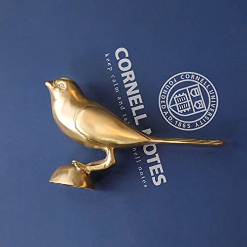 Statue d'oiseau en cuivre véritable pour une décoration de salon chic
